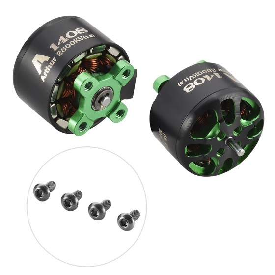 Original Flashhobby 1408 (1.5) 2800KV Outrunner Brushless Motor High Torque Motor for Racing Drone Airplane Brushless Motor